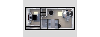 1 bed 1 bath U at Hartland Village Apartments, Essex, MD