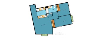 IL2x1a Floor Plan at Illumina Apartment Homes, Seattle
