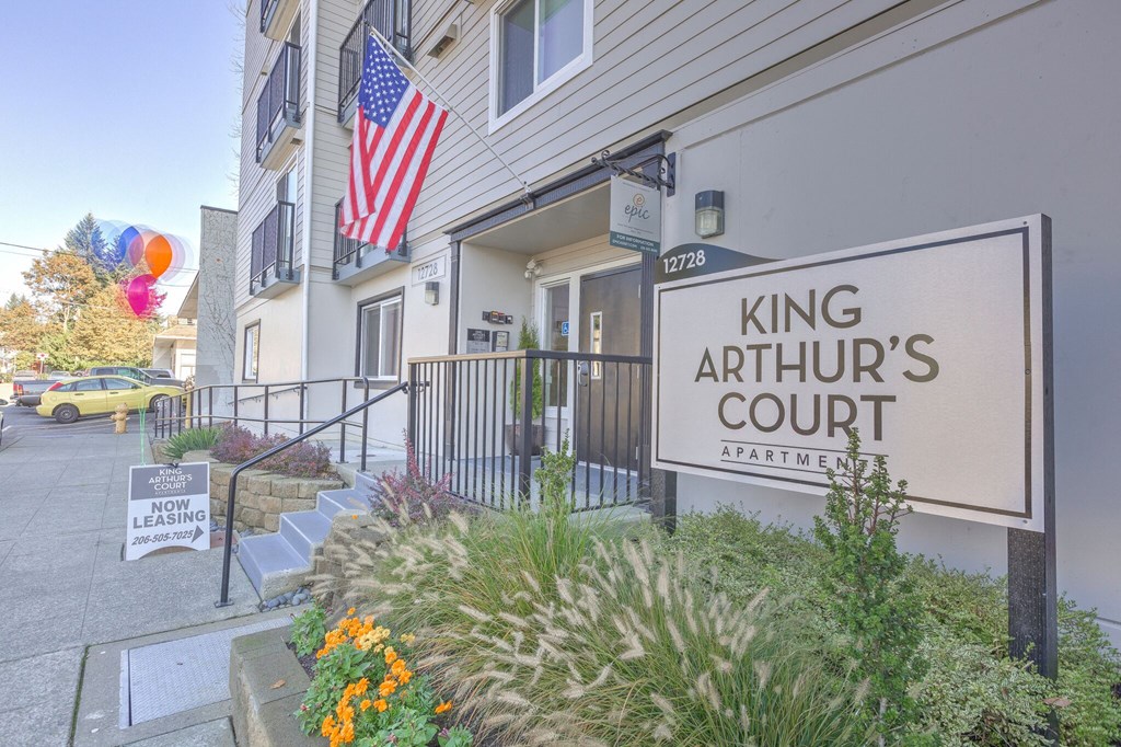 Property Signage at King Arthurs Court, Seattle, 98125