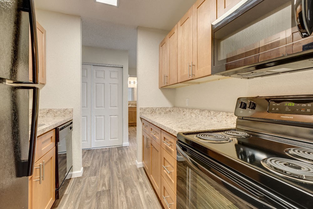 Fully Furnished Kitchen at Park Edmonds Apartment Homes, Edmonds, 98026