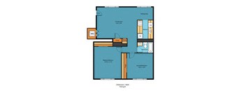 2x1a Floor Plan at Swiss Gables Apartment Homes, Washington