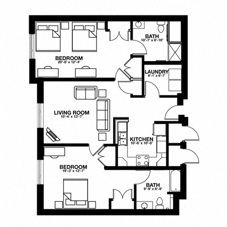 2 Bedroom inline