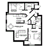 2 Bedroom - Corner