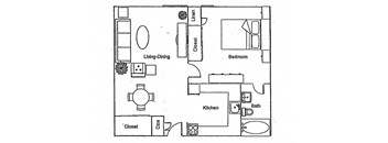 One Bedroom Apartment