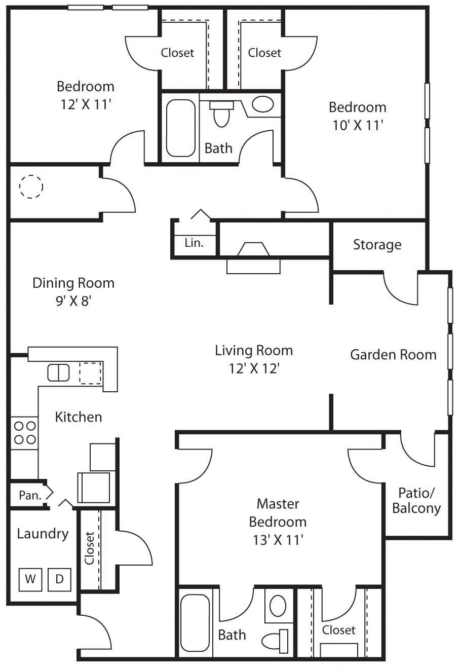 Three Bedroom Two Bathroom Three Bedroom Two Bathroom