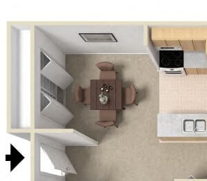2 bedroom apartment floor plan