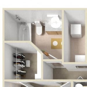 1 bedroom apartment floor plan