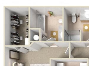 2 bedroom apartment floor plan
