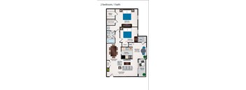 2 Bedroom 1 Bath