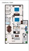 2 Bedroom 1 Bath