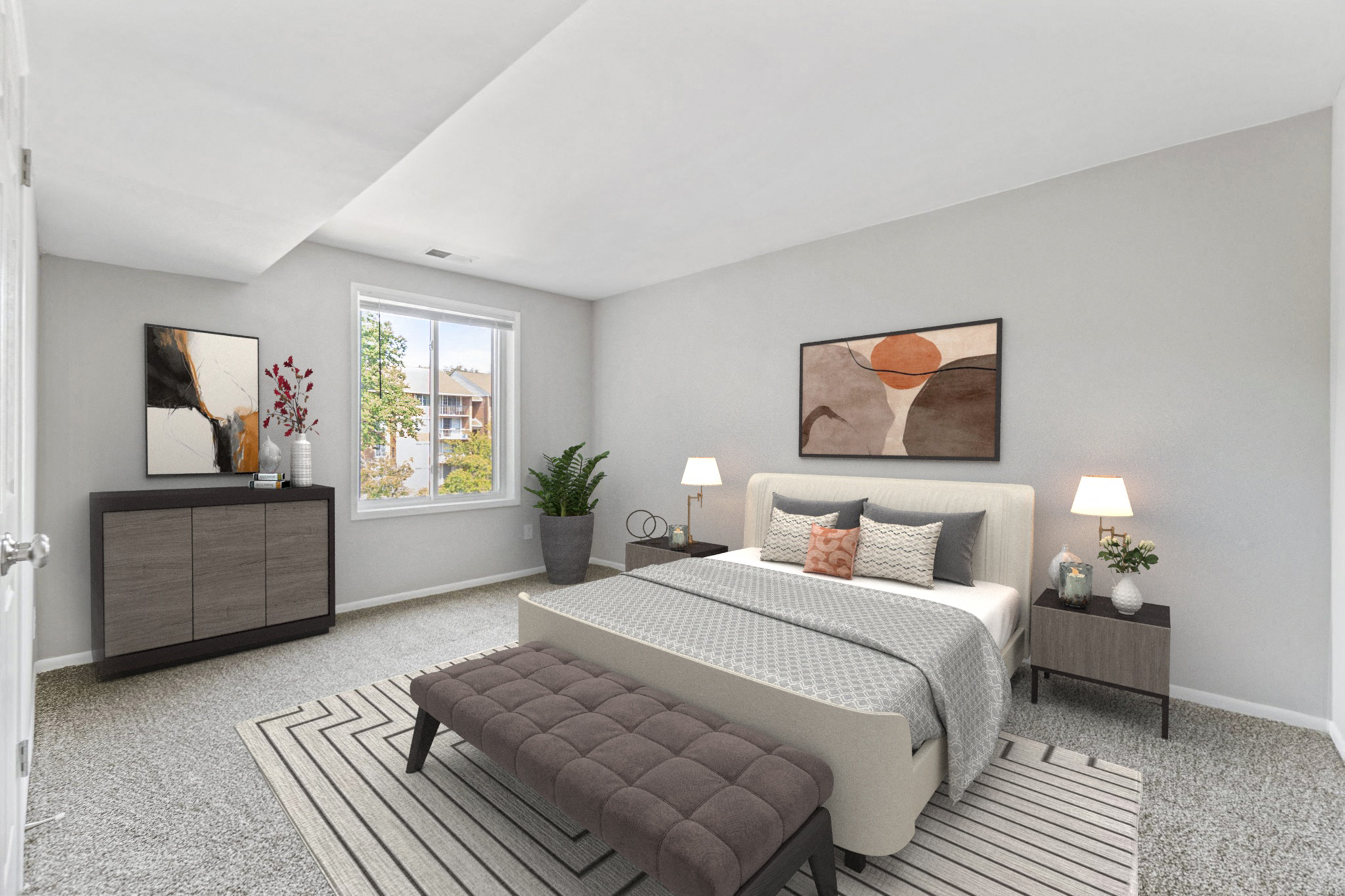 Spacious Master Bedroom with ample closet space