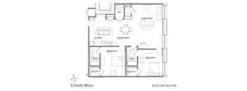 2 Bed with Boiler Room