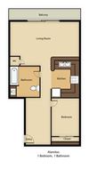 1 BED 1 BATH