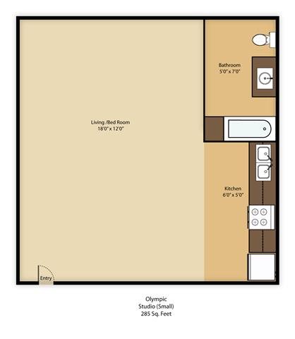 Floor Plans Of Chateau Olympic Apartments In Los Angeles Ca