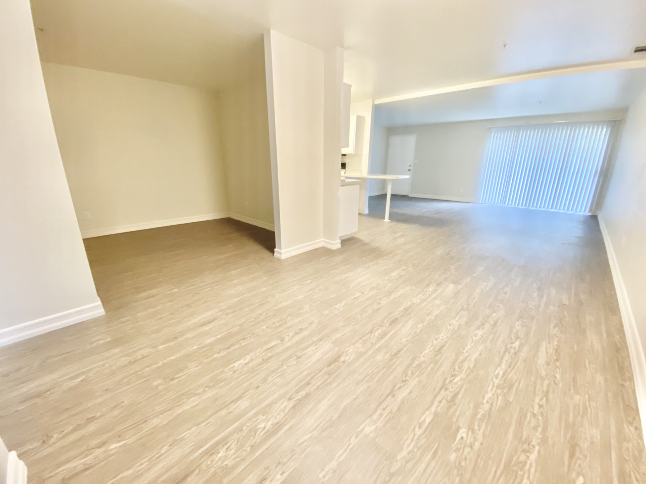 View of common living areas from the entrance