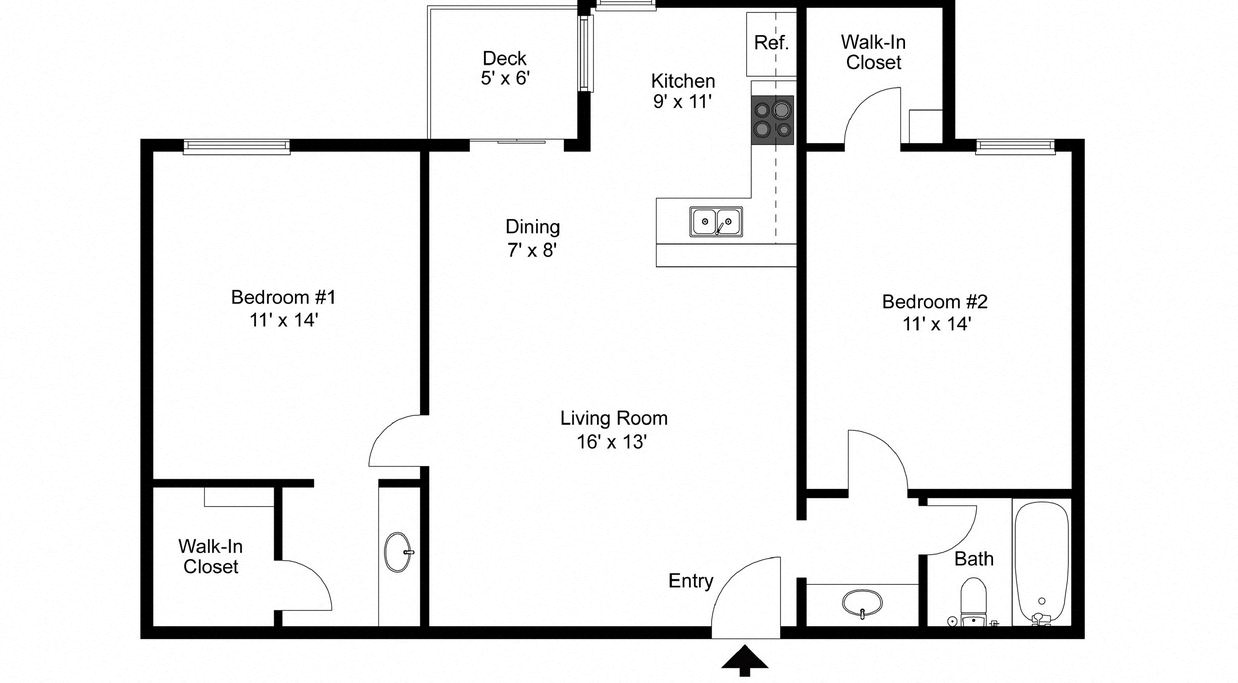 2bed 1.5bath