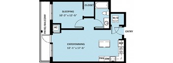 1 Bedroom 1 Bath B22