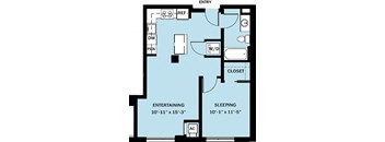 1 Bedroom 1 Bath B20