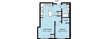1 Bedroom 1 Bath B21