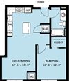 1 Bedroom 1 Bath B21
