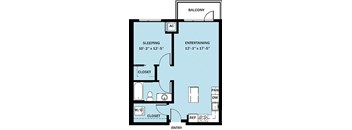 1 Bedroom 1 Bath B19