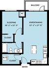 1 Bedroom 1 Bath B19