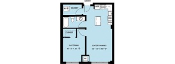 1 Bedroom 1 Bath B18