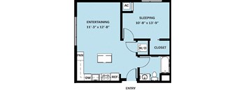1 Bedroom 1 Bath B16