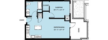 1 Bedroom 1 Bath B14