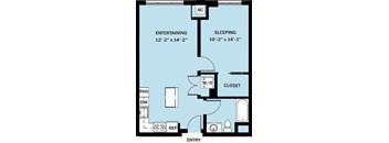 1 Bedroom 1 Bath B13