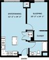 1 Bedroom 1 Bath B13