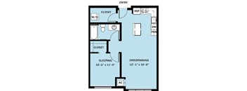 1 Bedroom 1 Bath B10