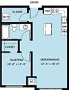 1 Bedroom 1 Bath B10