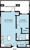 1 Bedroom 1 Bath B11