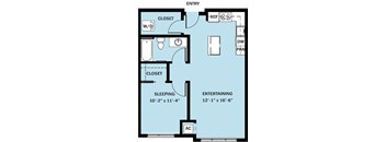 1 Bedroom 1 Bath B10