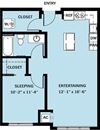1 Bedroom 1 Bath B10