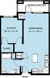 1 Bedroom 1 Bath B8