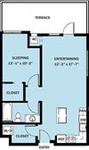 1 Bedroom 1 Bath B6