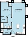 1 Bedroom 1 Bath B7