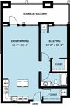 1 Bedroom 1 Bath B4