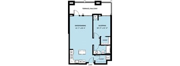 1 Bedroom 1 Bath B4