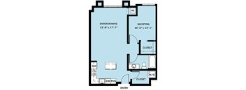 1 Bedroom 1 Bath B3