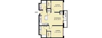 2 Bedroom 2 Bath C10