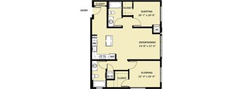 2 Bedroom 2 Bath C7
