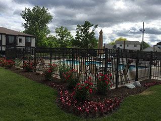 Sparkling swimming pool