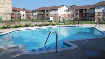 Sparkling swimming pool