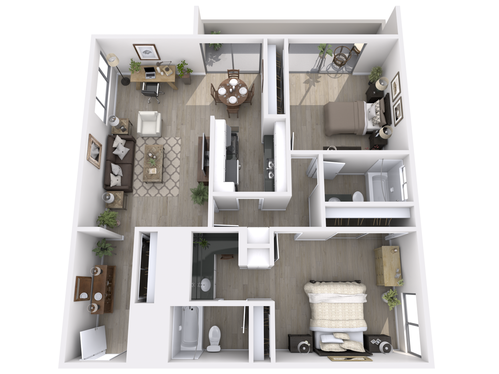 Studio, 1 & 2 Bedroom Apartments in Koreatown, Los Angeles Chateau La