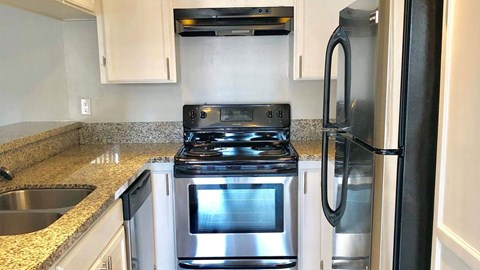 Efficient Appliances In Kitchen at City Park View, California, 90057