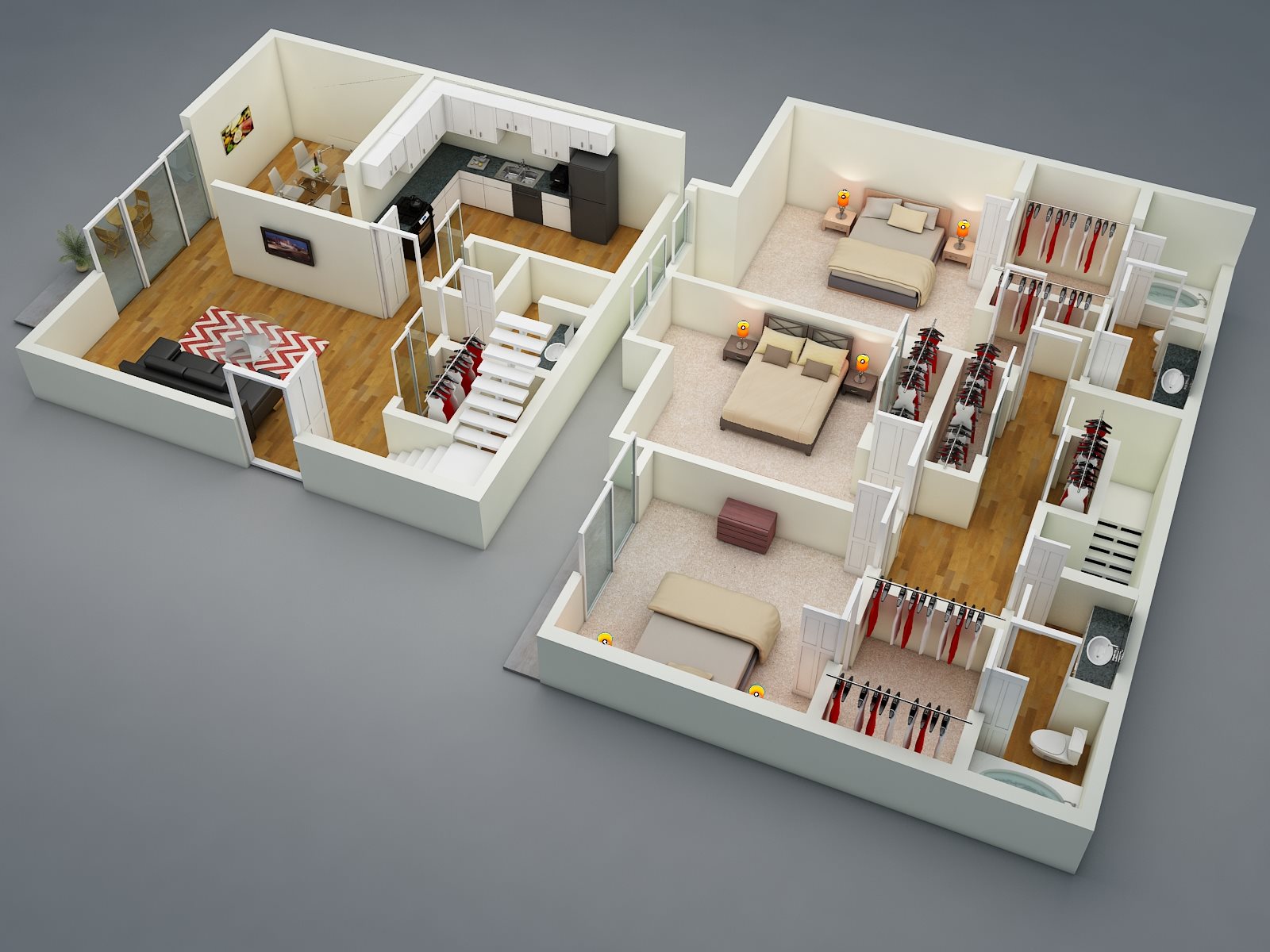 Three Bed - Two + Half Bath - E2 Floor Three Bed - Two + Half Bath - E2 Floor