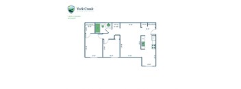 2 Bed, 1 Bath - 805 sq ft